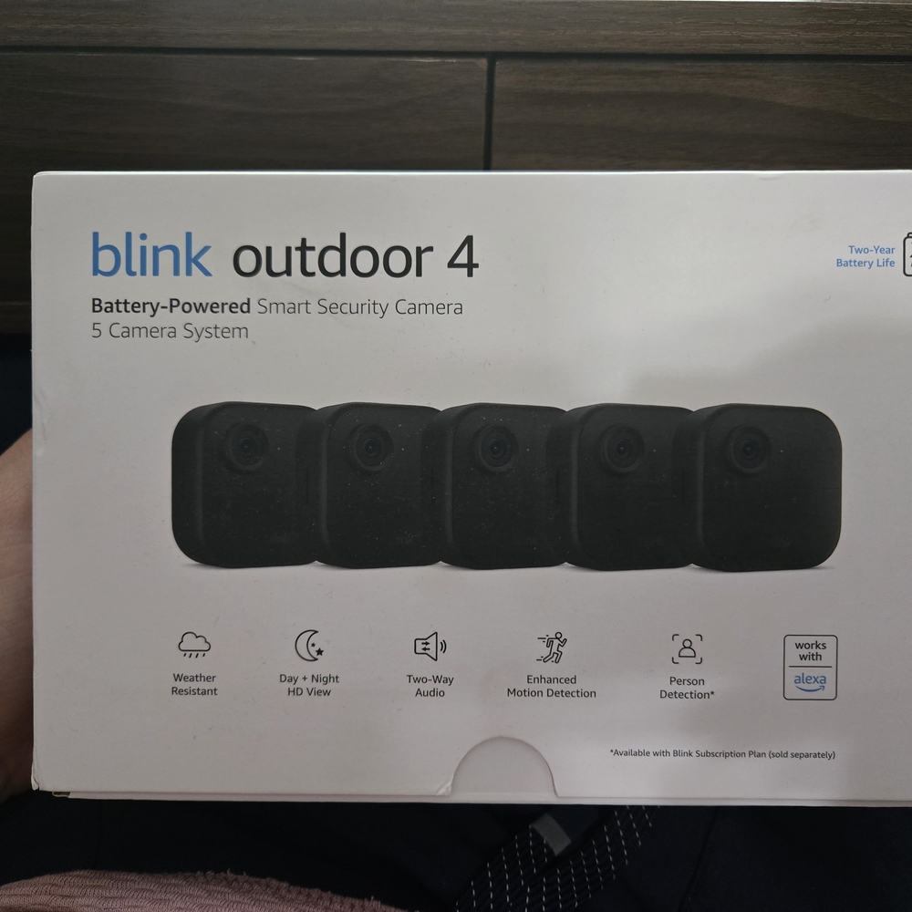 Amazon Blink Outdoor 4 Black Security Camera System